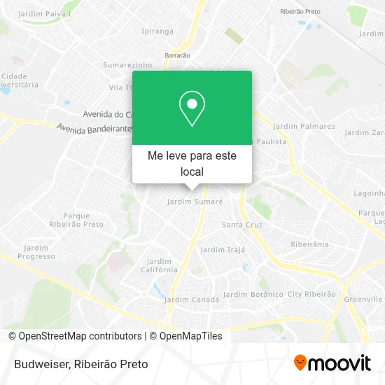 Budweiser mapa