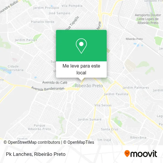 Pk Lanches mapa