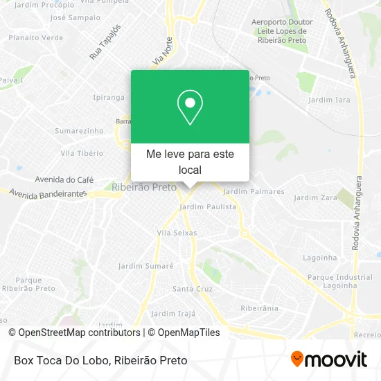 Box Toca Do Lobo mapa