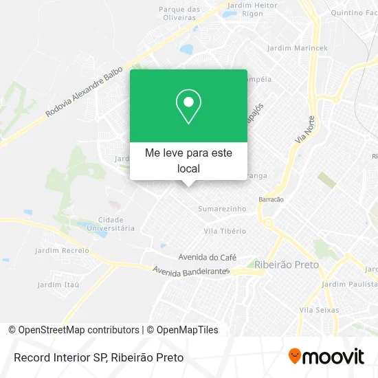 Record Interior SP mapa