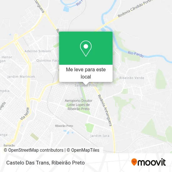 Castelo Das Trans mapa
