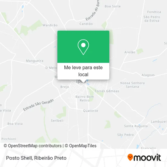 Posto Shell mapa