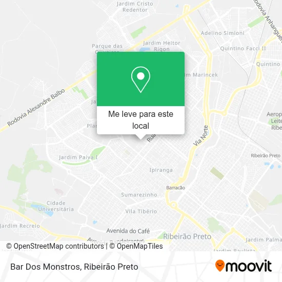 Bar Dos Monstros mapa