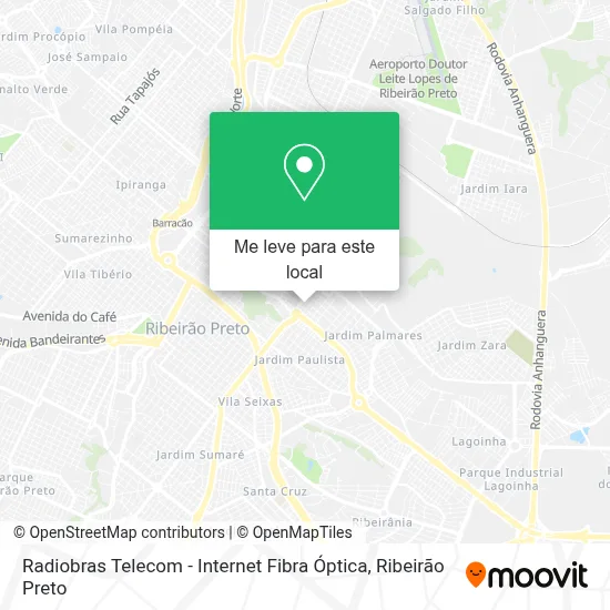 Radiobras Telecom - Internet Fibra Óptica mapa
