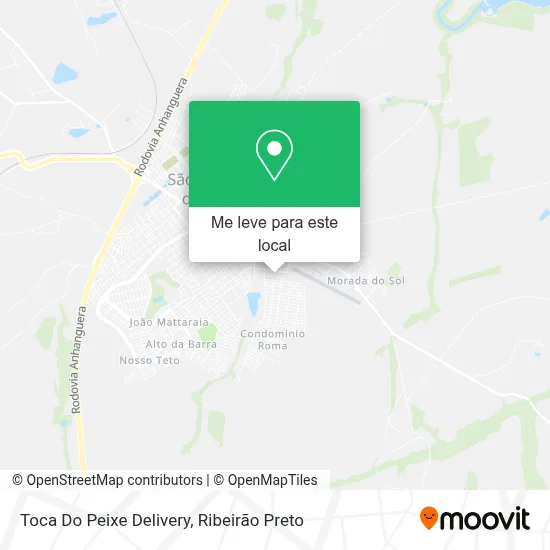 Toca Do Peixe Delivery mapa