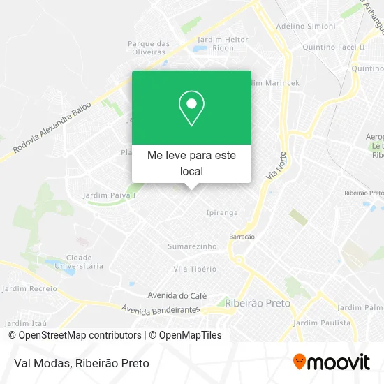 Val Modas mapa