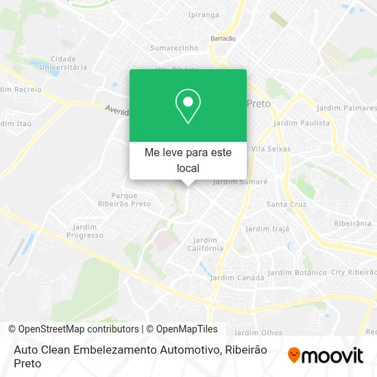 Auto Clean Embelezamento Automotivo mapa
