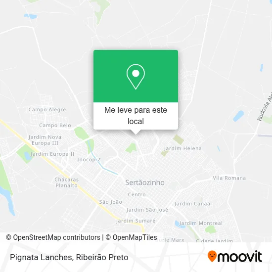 Pignata Lanches mapa