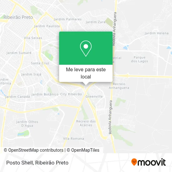 Posto Shell mapa