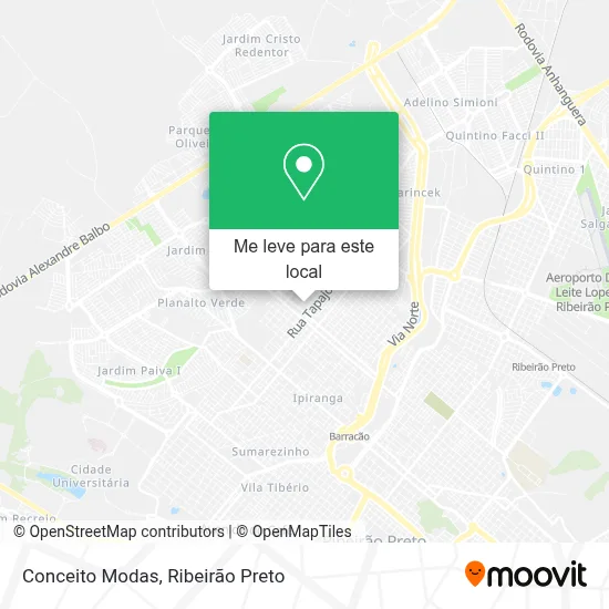 Conceito Modas mapa