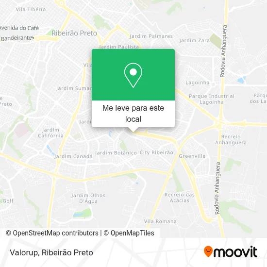 Valorup mapa