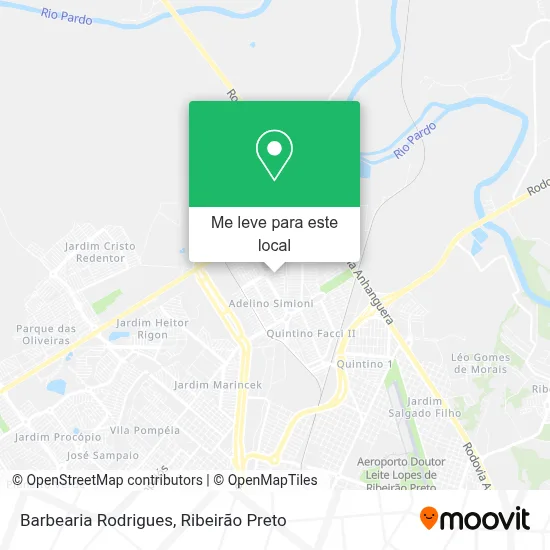 Barbearia Rodrigues mapa