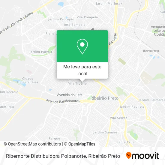 Ribernorte Distribuidora Polpanorte mapa