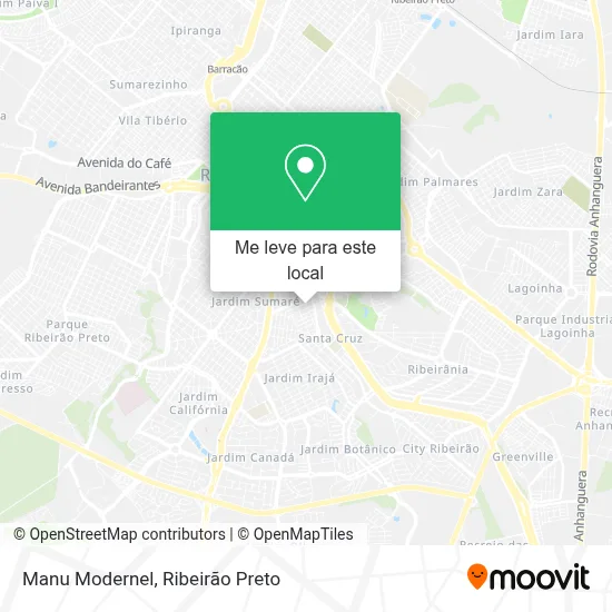 Manu Modernel mapa