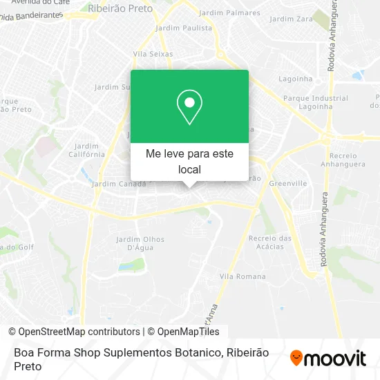 Boa Forma Shop Suplementos Botanico mapa