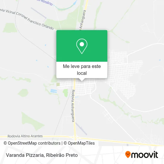 Varanda Pizzaria mapa