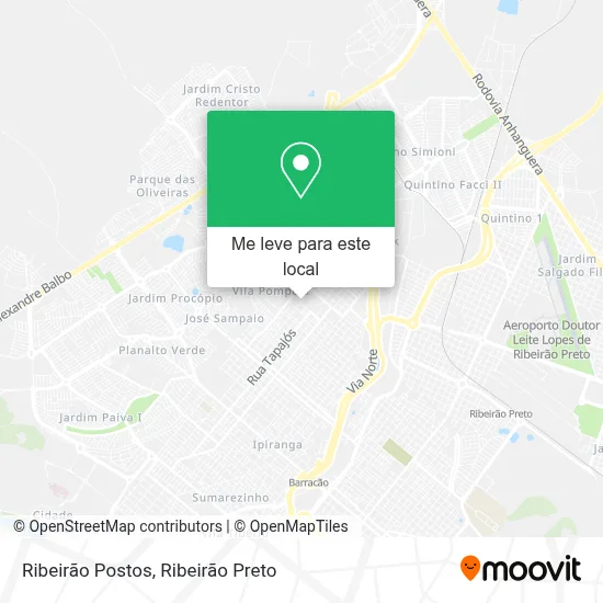Ribeirão Postos mapa