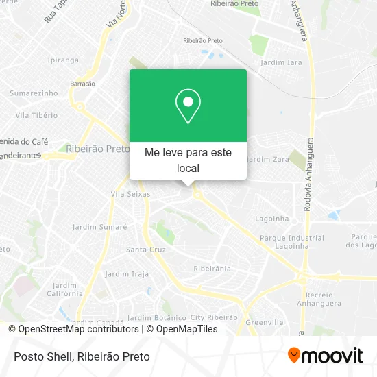 Posto Shell mapa