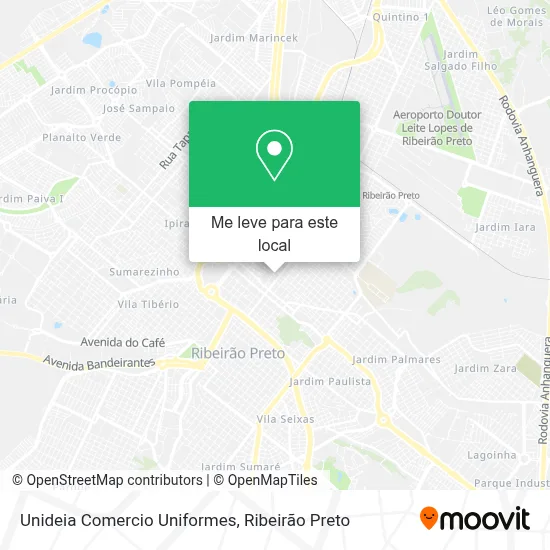Unideia Comercio Uniformes mapa