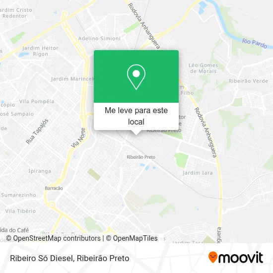 Ribeiro Só Diesel mapa