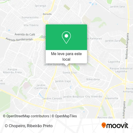 O Chopeiro mapa