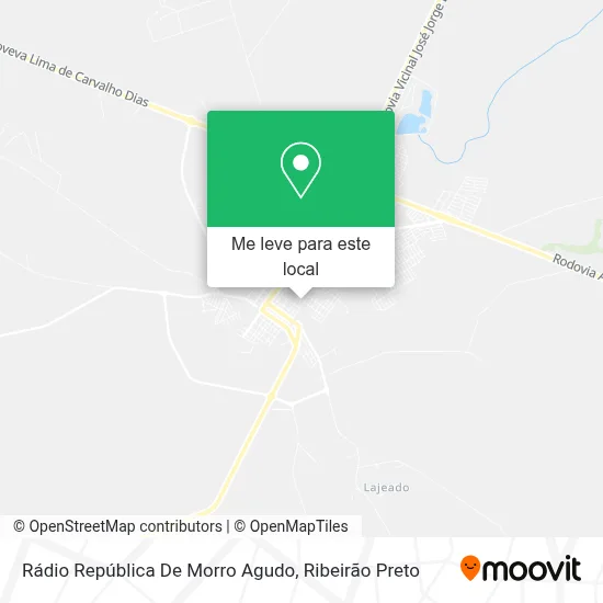 Rádio República De Morro Agudo mapa