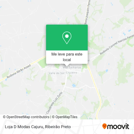 Loja D Modas Cajuru mapa