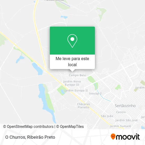O Churros mapa