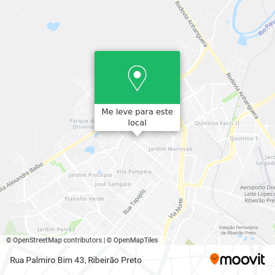 Rua Palmiro Bim 43 mapa