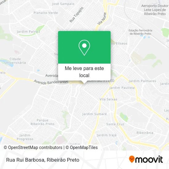 Rua Rui Barbosa mapa