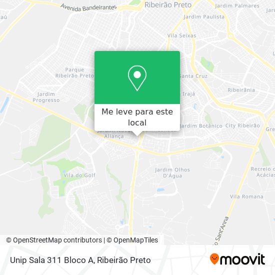 Unip Sala 311 Bloco A mapa