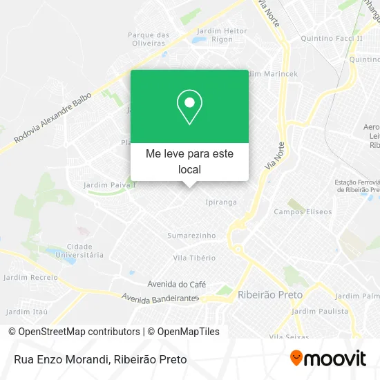 Rua Enzo Morandi mapa