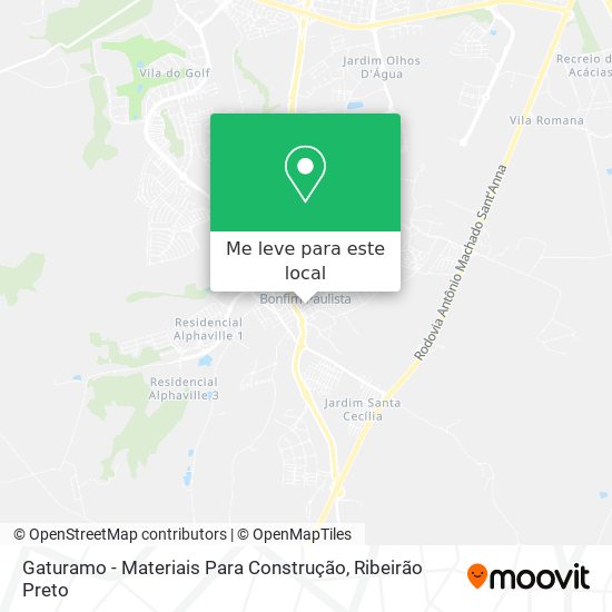 Gaturamo - Materiais Para Construção mapa