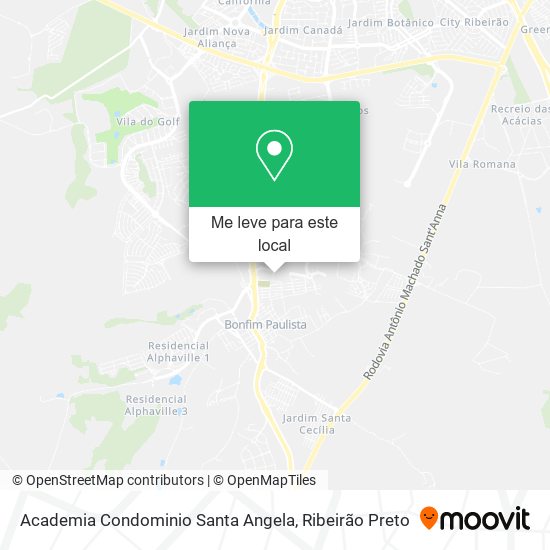 Academia Condominio Santa Angela mapa