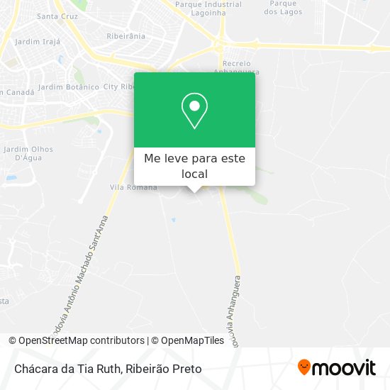 Chácara da Tia Ruth mapa