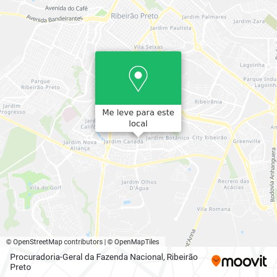 Procuradoria-Geral da Fazenda Nacional mapa