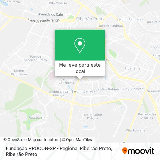 Fundação PROCON-SP - Regional Ribeirão Preto mapa