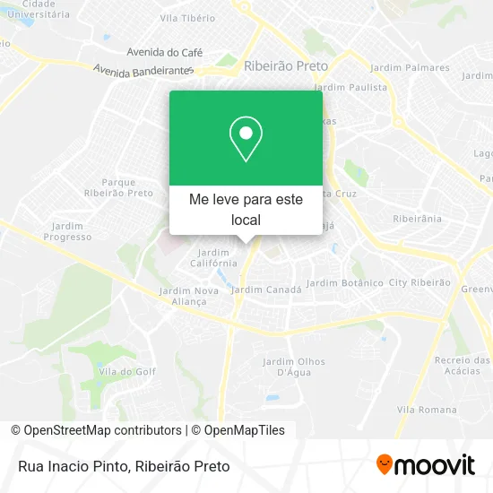 Rua Inacio Pinto mapa