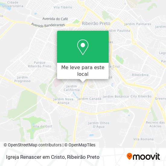 Igreja Renascer em Cristo mapa