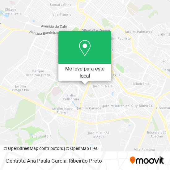 Dentista Ana Paula Garcia mapa