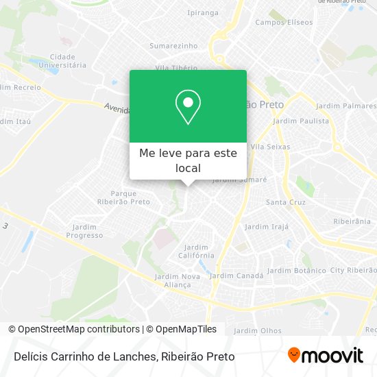 Delícis Carrinho de Lanches mapa