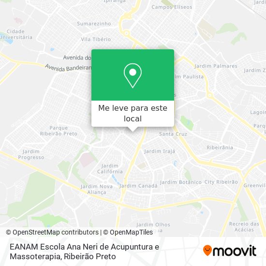 EANAM Escola Ana Neri de Acupuntura e Massoterapia mapa