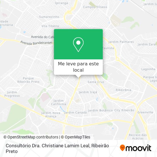 Consultório Dra. Christiane Lamim Leal mapa