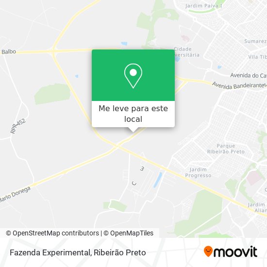 Fazenda Experimental mapa