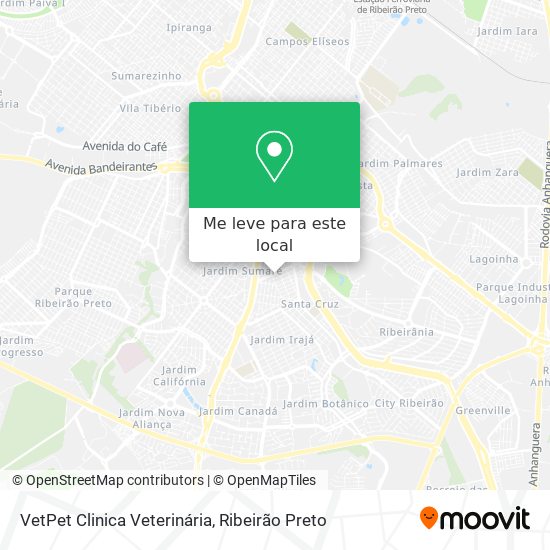 VetPet Clinica Veterinária mapa