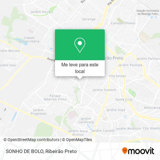 SONHO DE BOLO mapa
