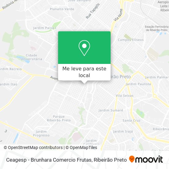 Ceagesp - Brunhara Comercio Frutas mapa