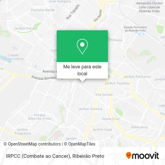 IRPCC (Combate ao Cancer) mapa