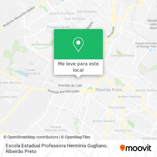 Escola Estadual Professora Hermínia Gugliano mapa
