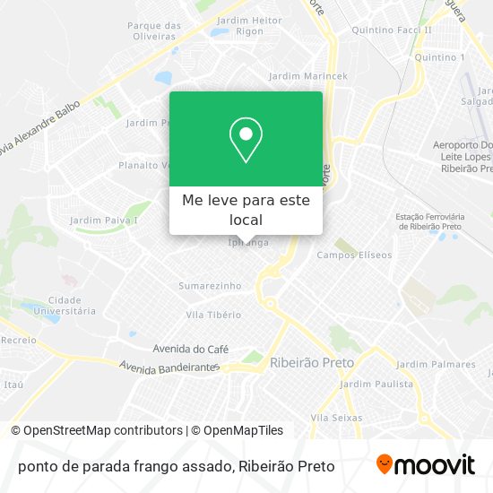 ponto de parada frango assado mapa